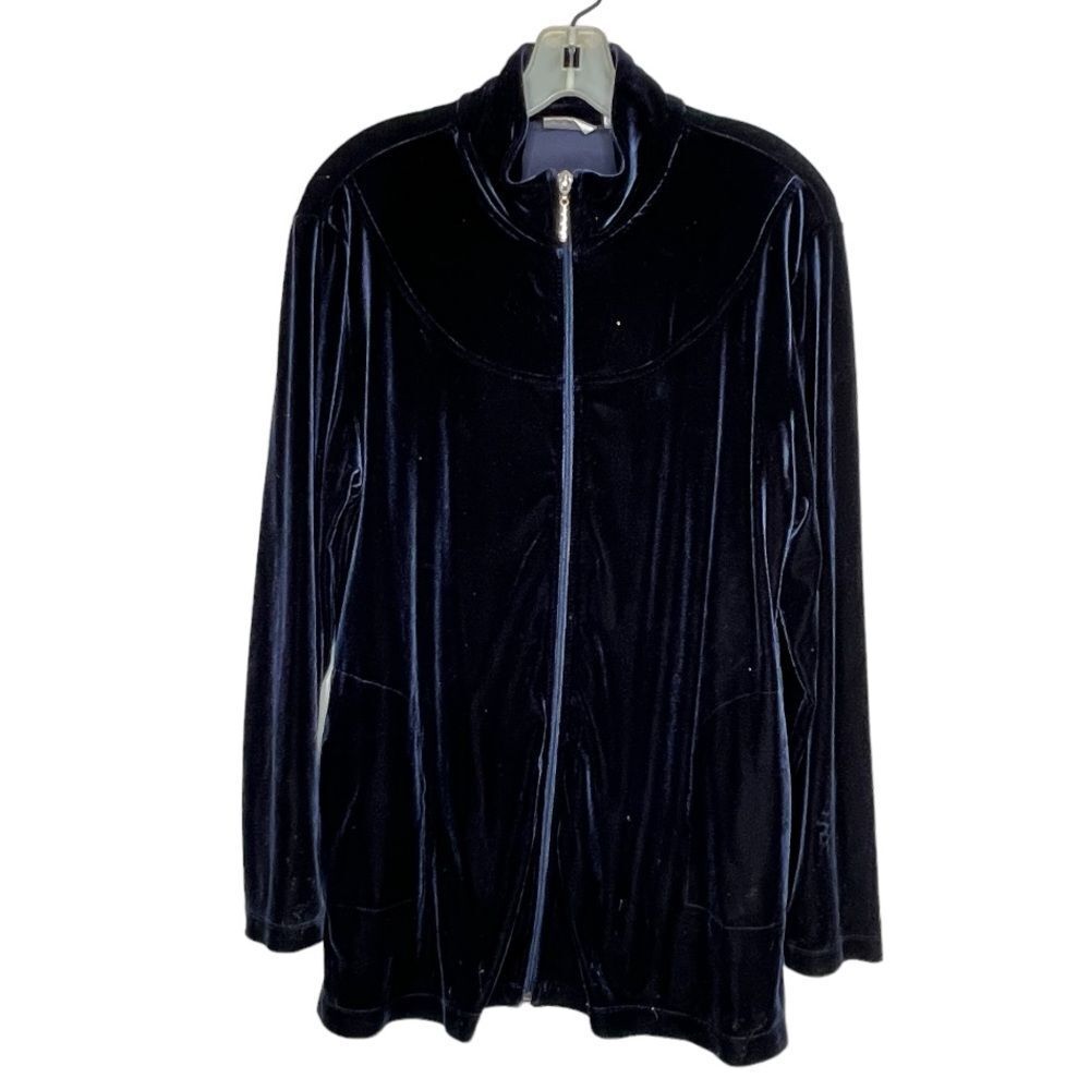 Chico's‎ Navy Zip Jacket